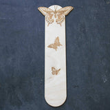 Wooden bookmark with a butterfly design