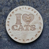 I love cats coaster