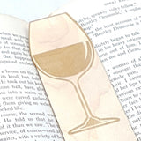 close up of the wine glass detail on the bookclub bookmark
