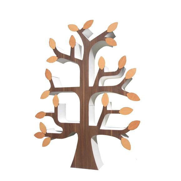 Image of a Jimagination Creations unique bookcase in the shape of a tree.