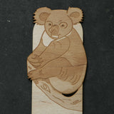 Koala wooden bookmark
