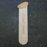 Wooden bookmark with a Cornish pasty design