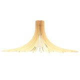 wooden lampshade in a flower shape